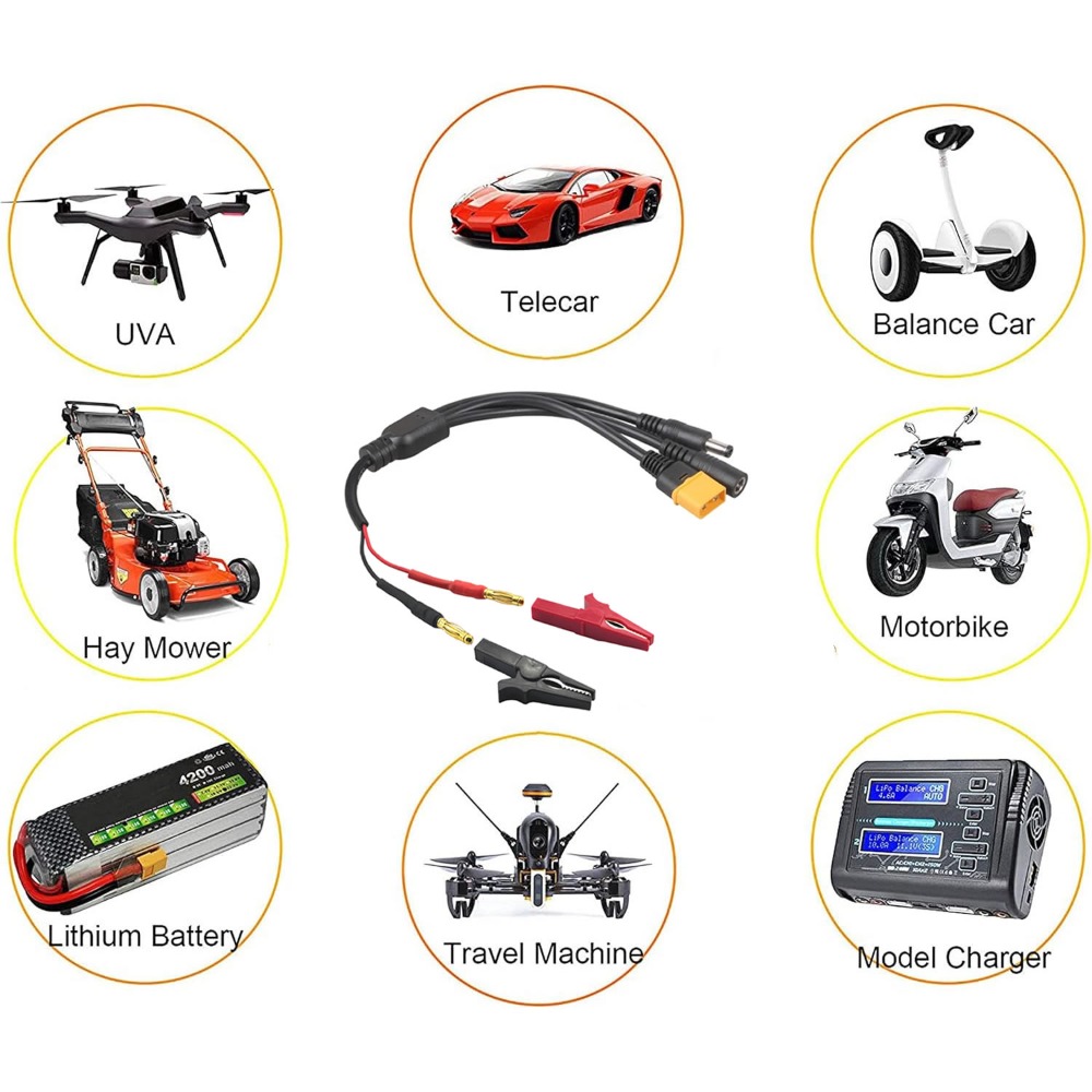 Кабель-адаптер 5-в-1 XT60 на 4 – обзор и цена Drone Battery Smart